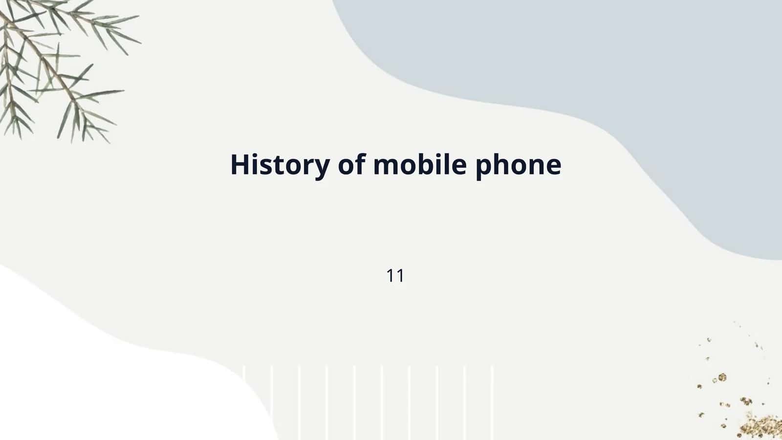 History of mobile phone 1