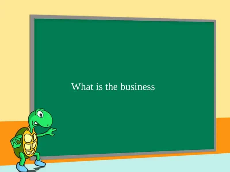 What is the business 1