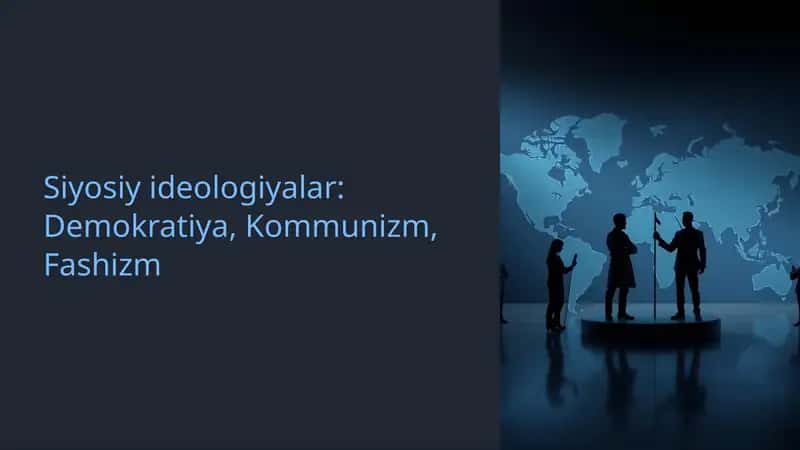 Siyosiy ideologiyalar 1