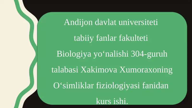 Fotosintez Fiziologiyasi 1