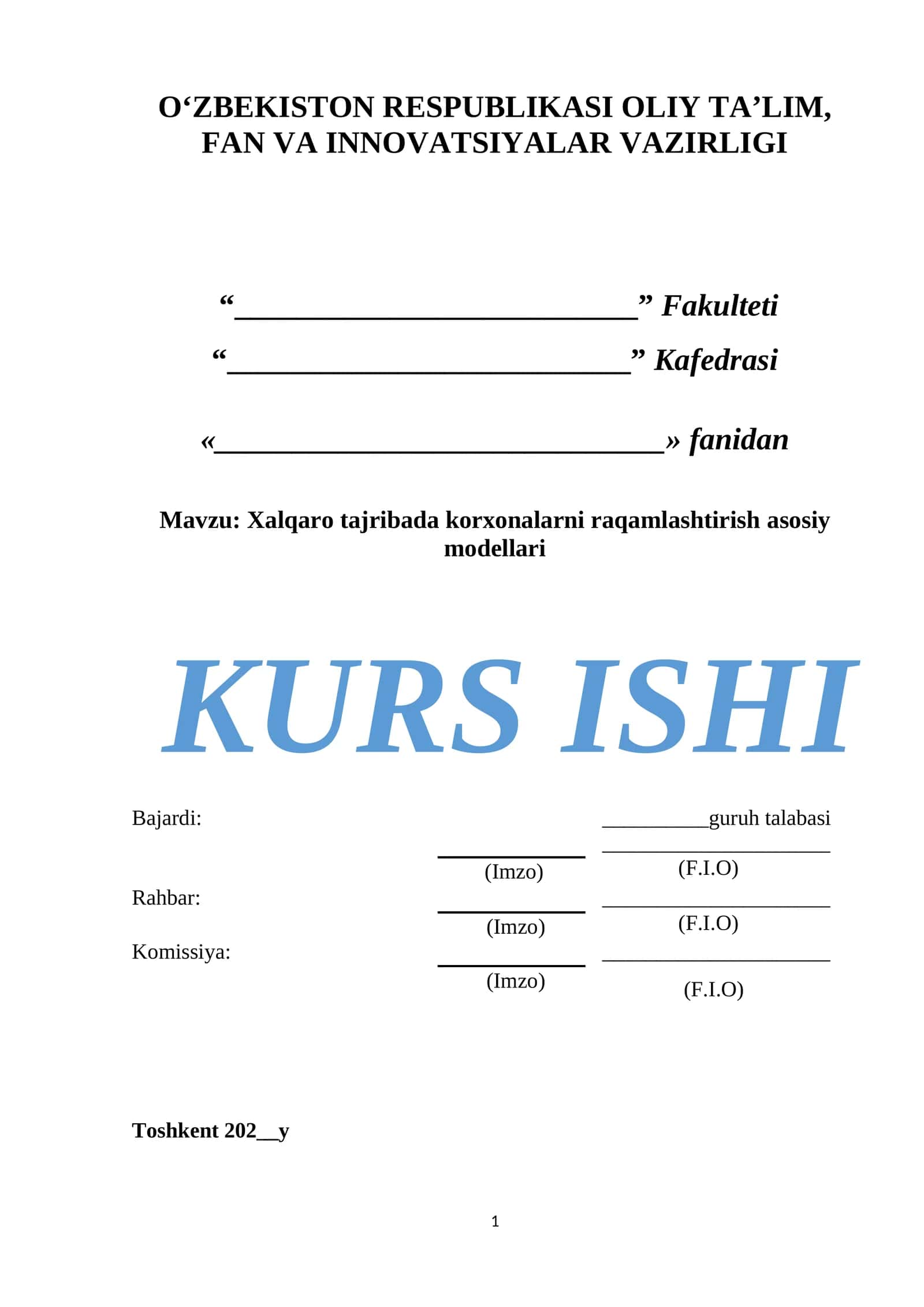Xalqaro tajribada korxonalarni raqamlashtirish asosiy modellari 1