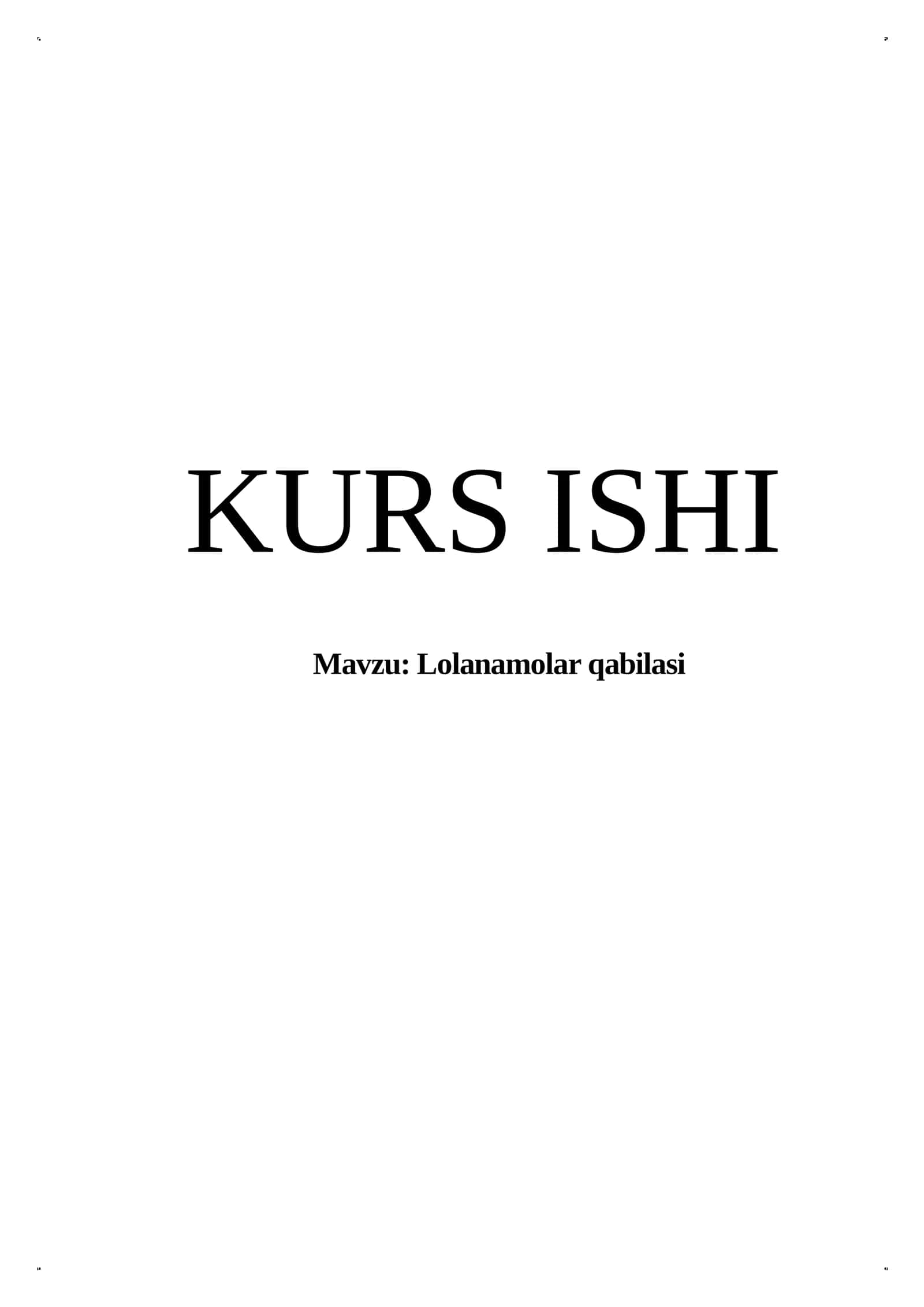 Lolanamolar qabilasi 1