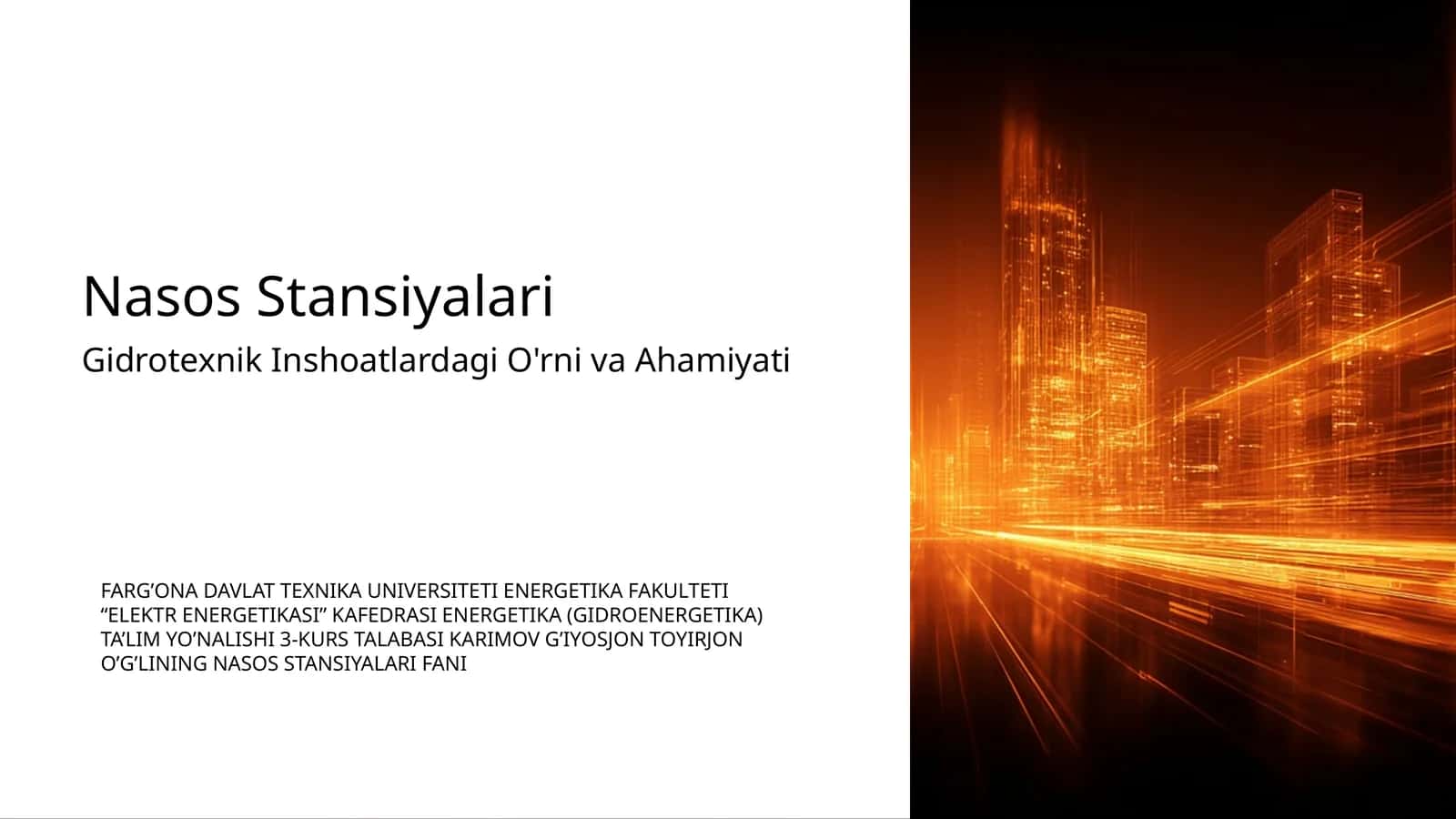 Nasos Stansiyalari 1