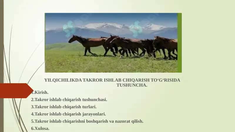 YILQICHILIKDA TAKROR ISHLAB CHIQARISH TO‘G‘RISIDA 1