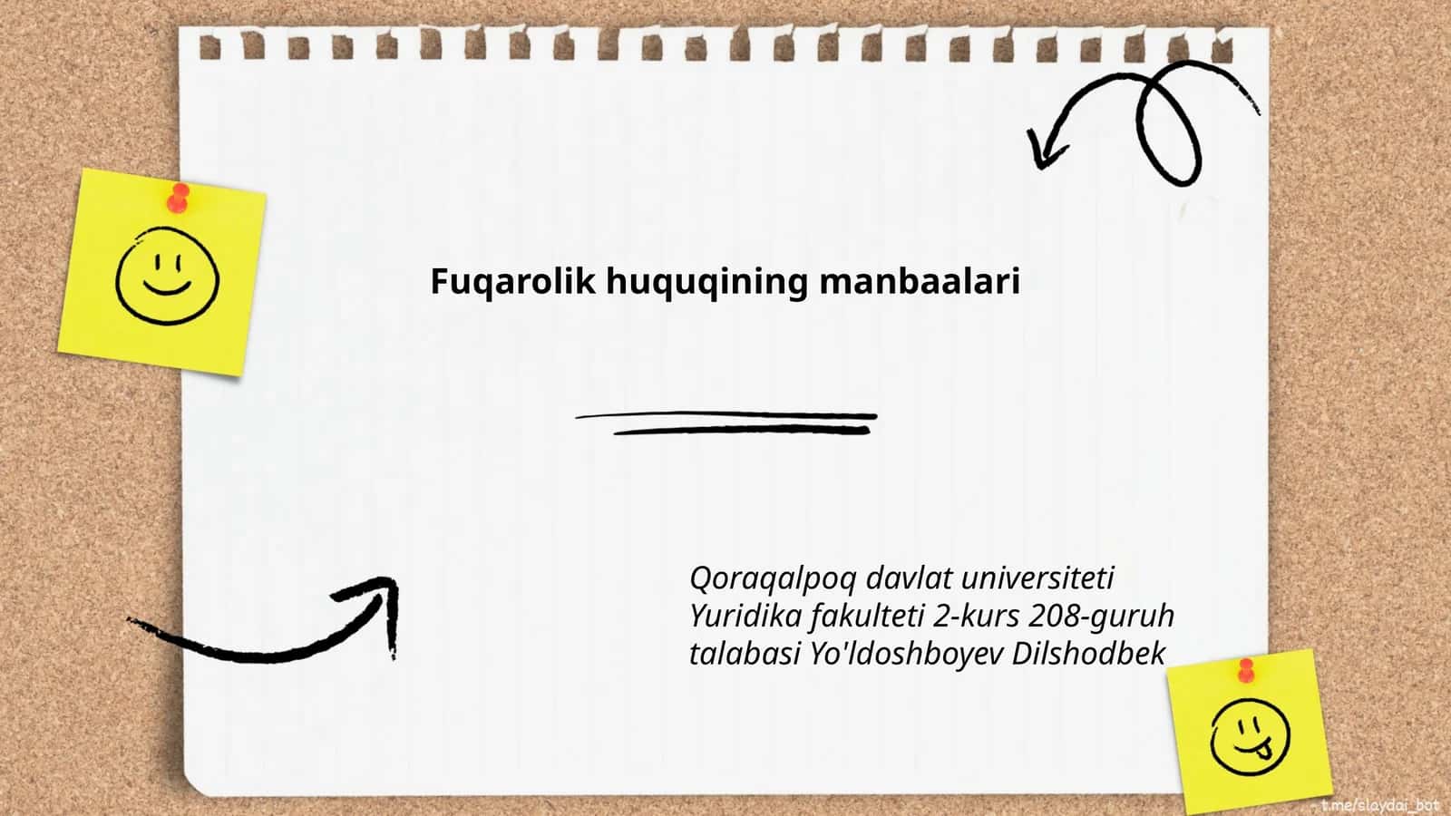 Fuqarolik huquqining manbaalari 1