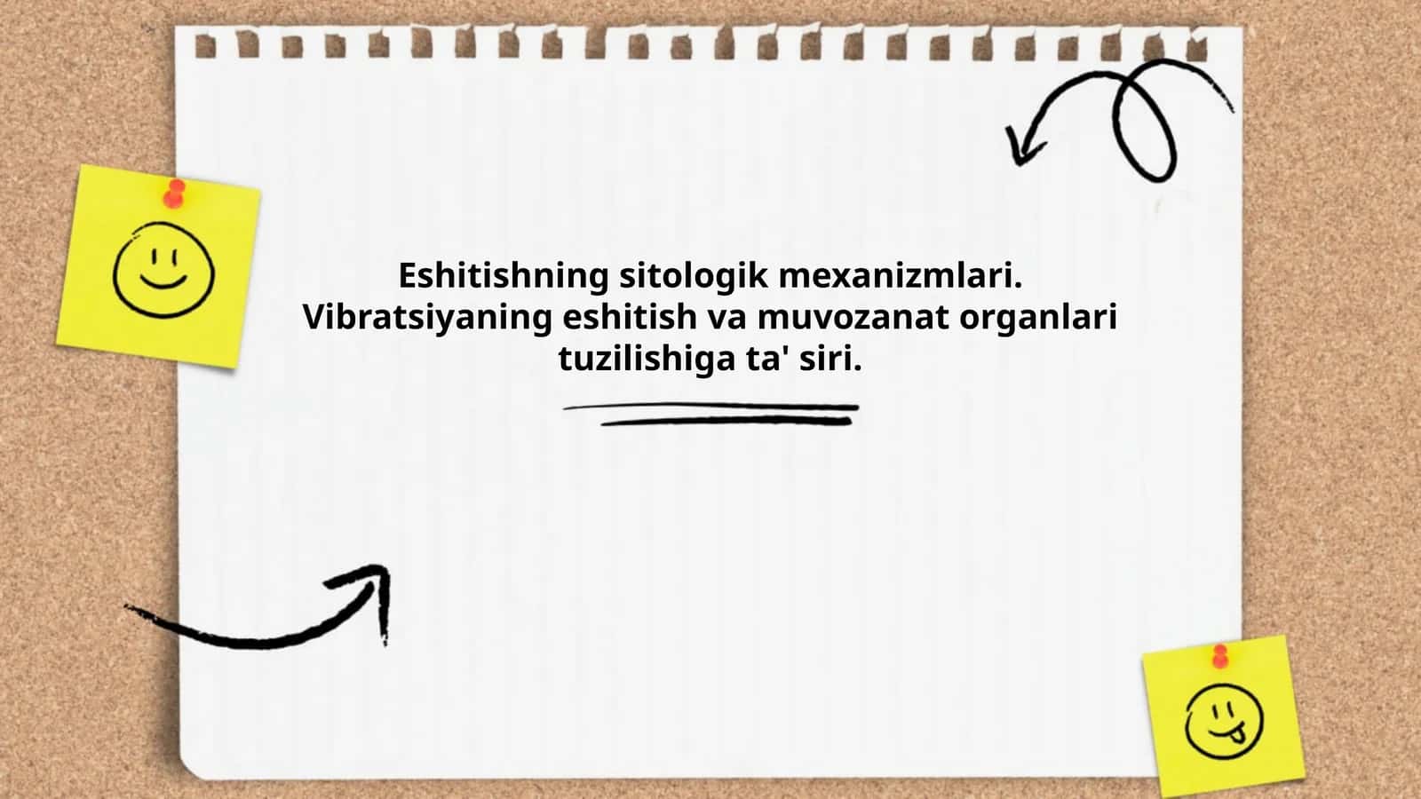 Eshitishning sitologik mexanizmlari. Vibratsiyaning eshitish va muvozanat organlari tuzilishiga ta'siri 1