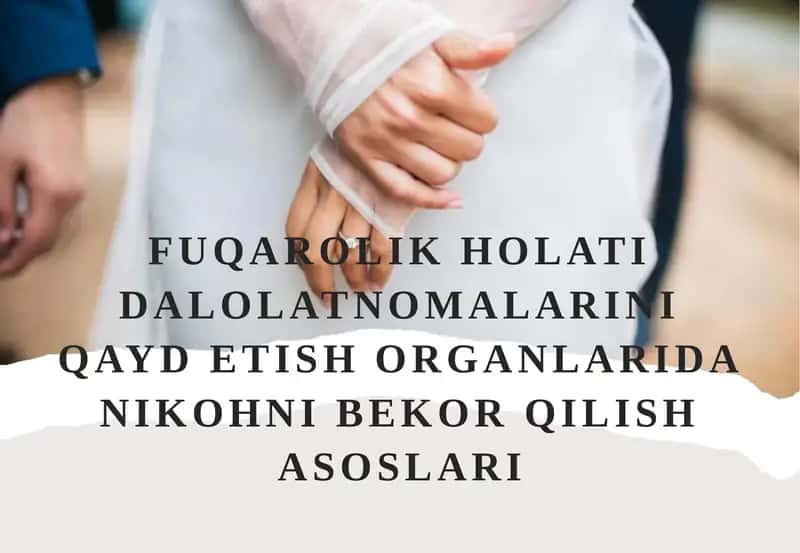 Nikohnibekor qilish asoslari 1