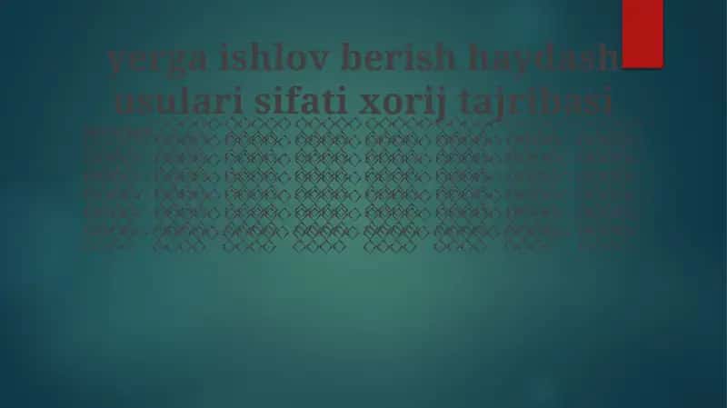 Aniq Ekish Texnologiyalari 1