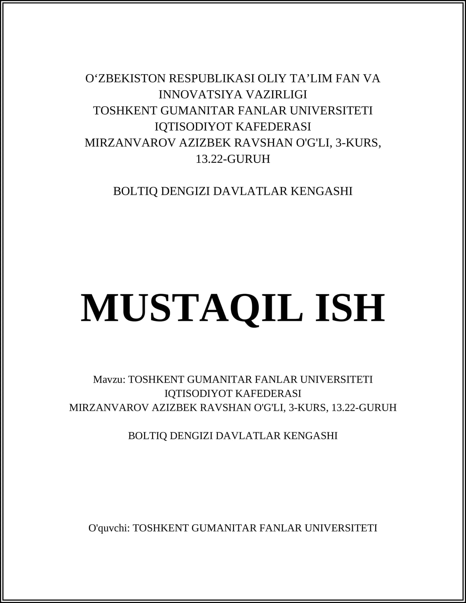 BOLTIQ DENGIZI DAVLATLAR KENGASHI 1