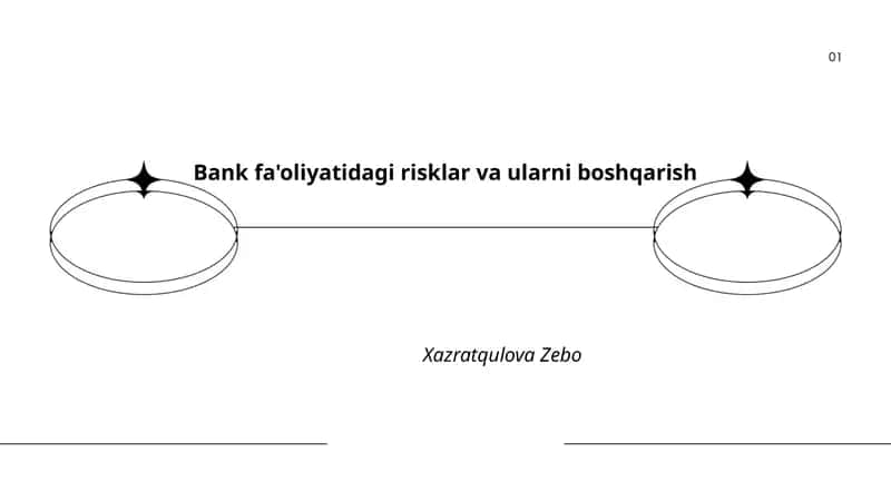 Bank fa'oliyatidagi risklar va ularni boshqarish 1