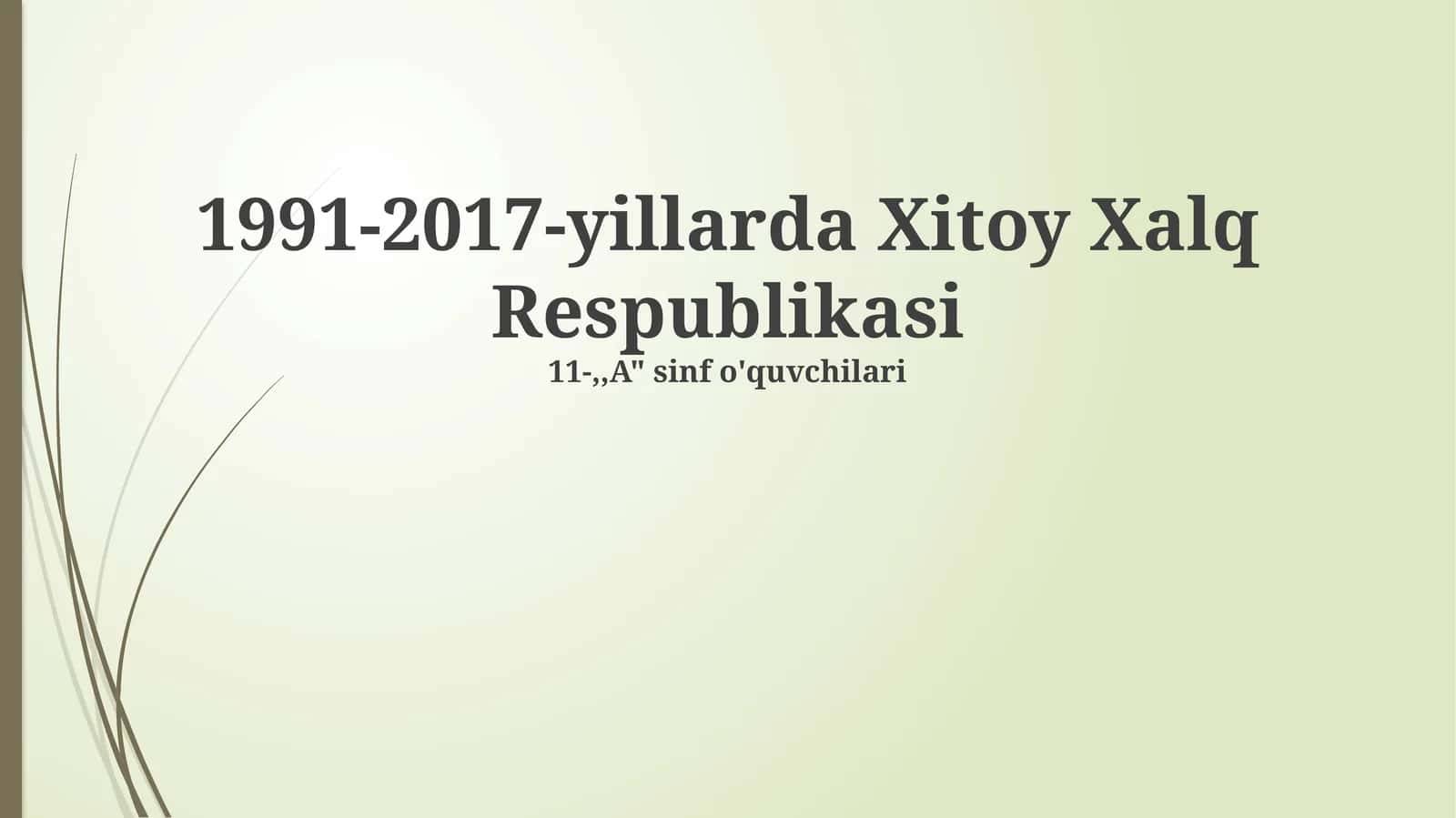 Siyosiy va Iqtisodiy Transformatsiya 1