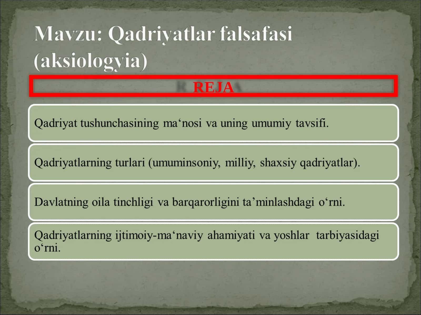 ФАЛСАФИЙ ДАВРЛАР ВА ФАЛСАФИЙ МАКТАБЛАР 1