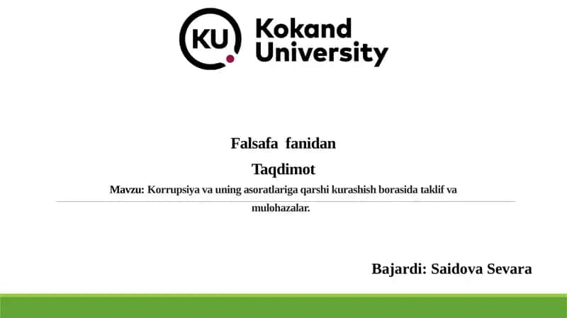 Korrupsiyavauning asoratlariga qarshi kurashish borasida taklif va mulohazalar 1