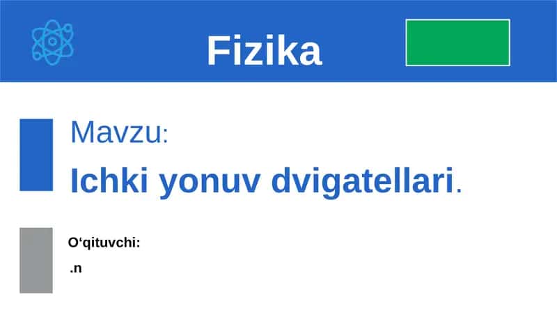 Ichki yonuv dvigatellari 1