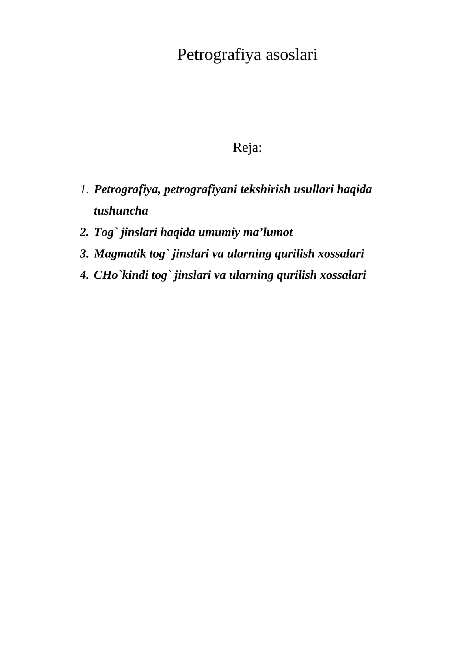 Petrografiya asoslari 1