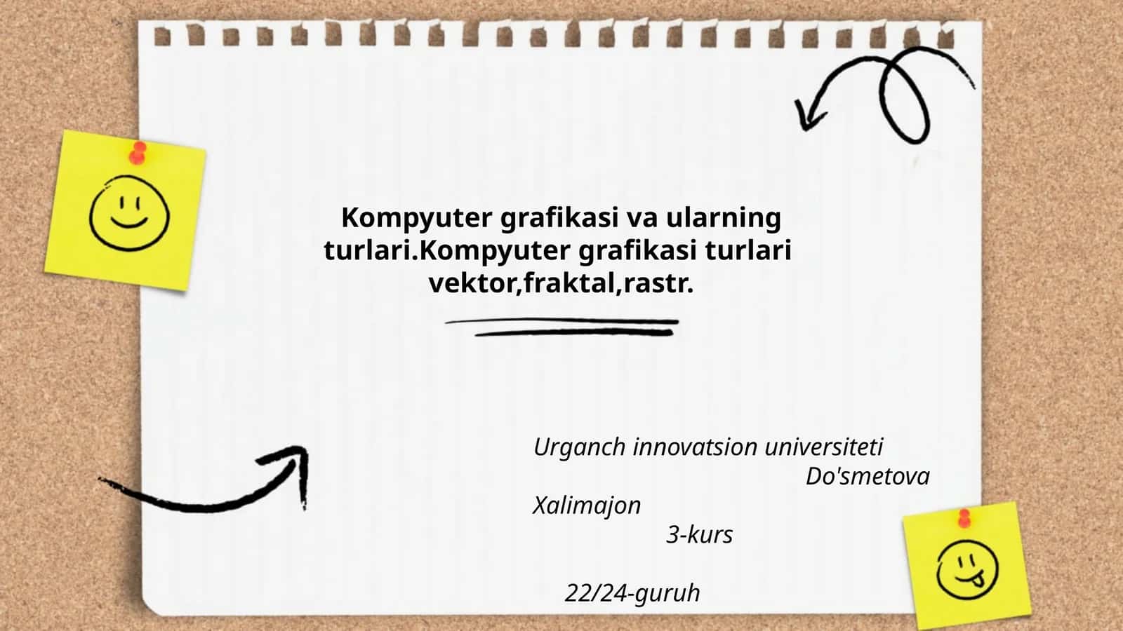 Kompyuter grafikasi va ularning turlari 1