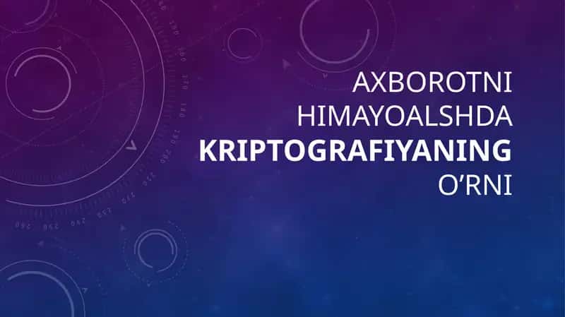 Kriptografiya 1
