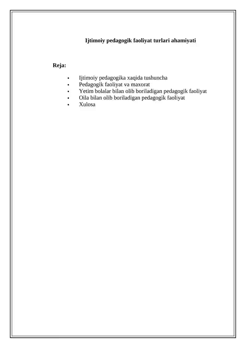 Ijtimoiy pedagogika 1