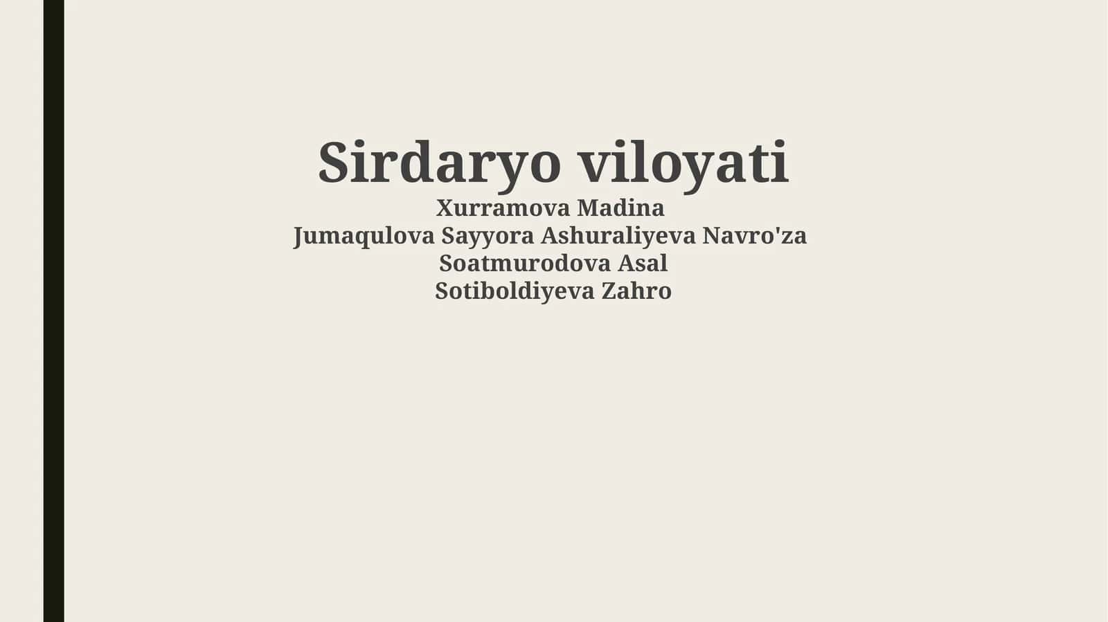 Sirdaryo viloyati 1
