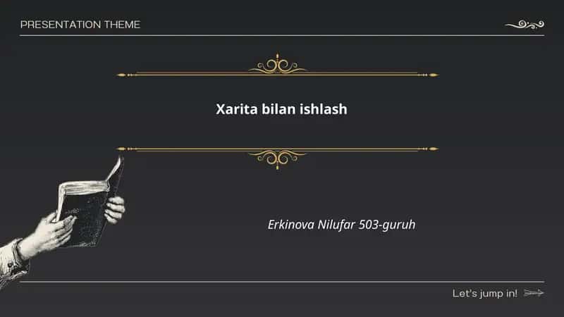 Xarita bilan ishlash 1