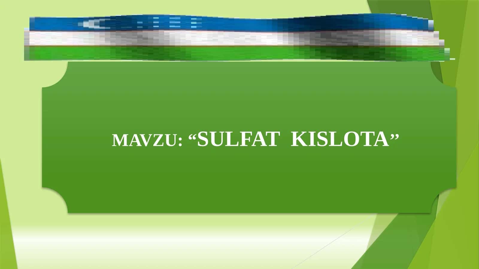 sulfat kislota 1