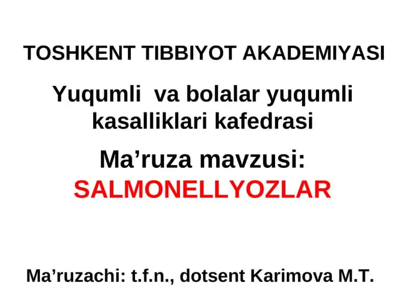SALMONELLYOZLAR 1
