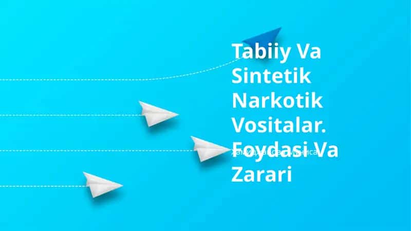 Tabiiy Va Sintetik Narkotik Vositalar. Foydasi Va Zarari 1