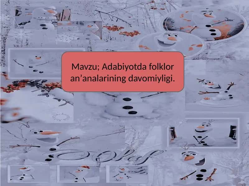 Adabiyotdafolkloranʼanalariningdavomiyligi 1