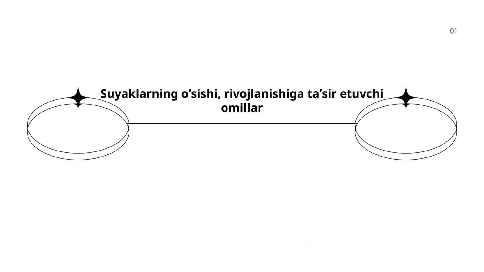Suyaklarning oʻsishi, rivojlanishiga taʼsir etuvchi omillar 1