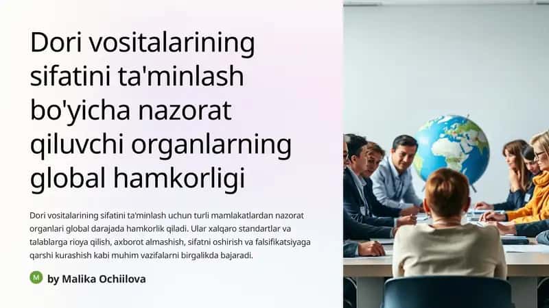 Dori vositalari sifatini ta'minlash nazorat organlari 1