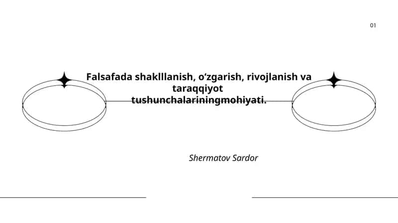 Falsafada shakllanish 1
