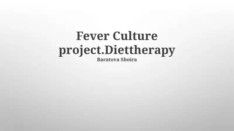 Diettherapy 1