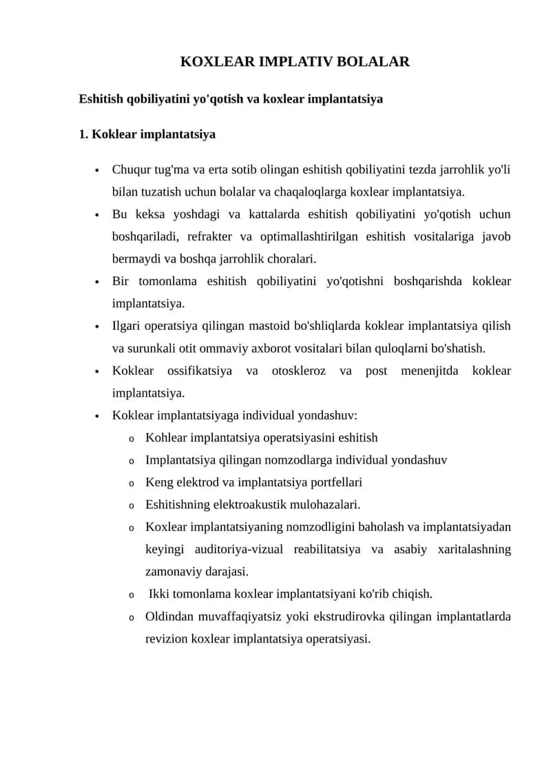 KOXLEAR IMPLATIV BOLALAR 1