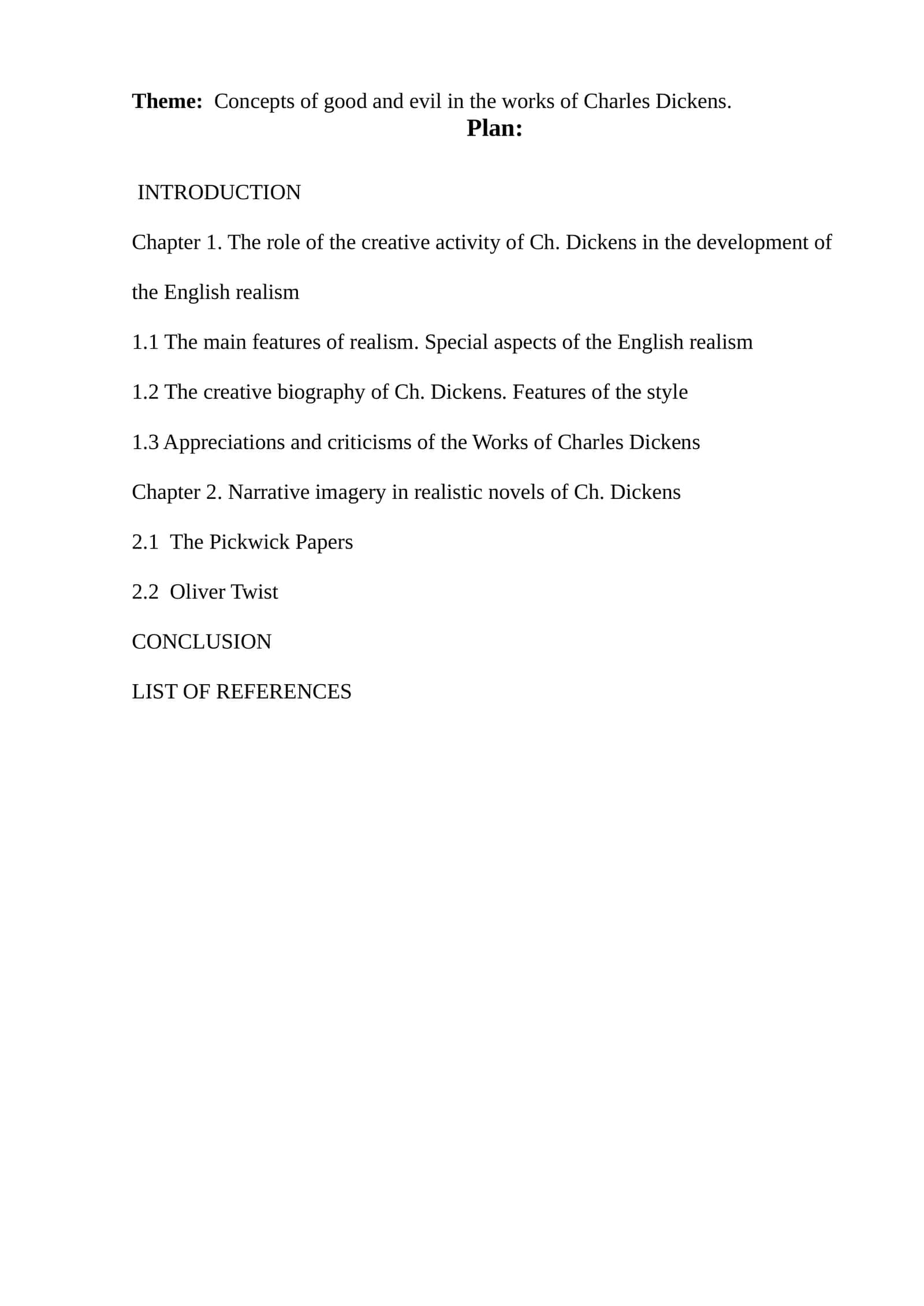 Concepts of good and evil in the works of Charles Dickens 1