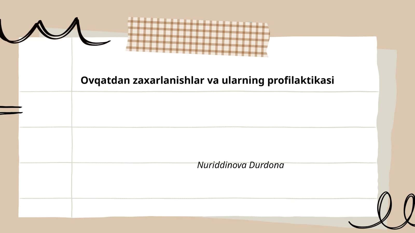 Ovqatdan zaxarlanishlar va ularning profilaktikasi 1