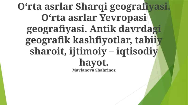 Mavlanova Shahrinoz 1