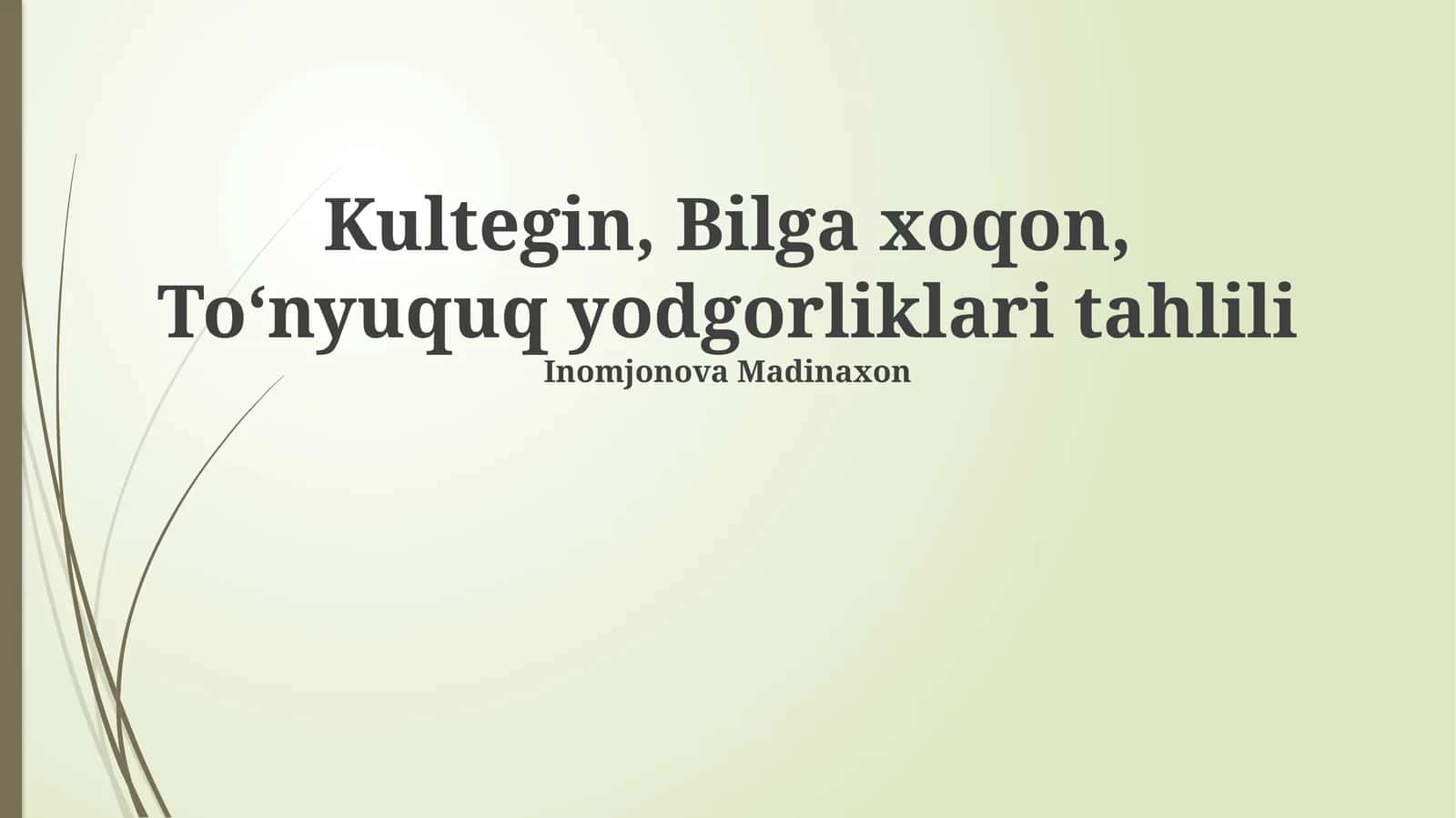 Kultegin, Bilga xoqon, Toʻnyuquq yodgorliklari tahlili 1