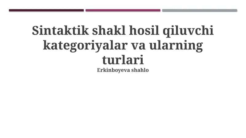 Murakkab Gaplarning Sintaktik Tuzuilishi 1