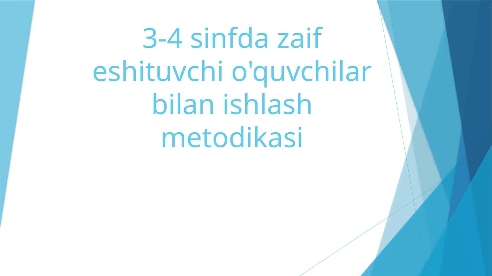 3-4sinfdazaifeshituvchio'quvchilarbilanishlashmetodikasi 1