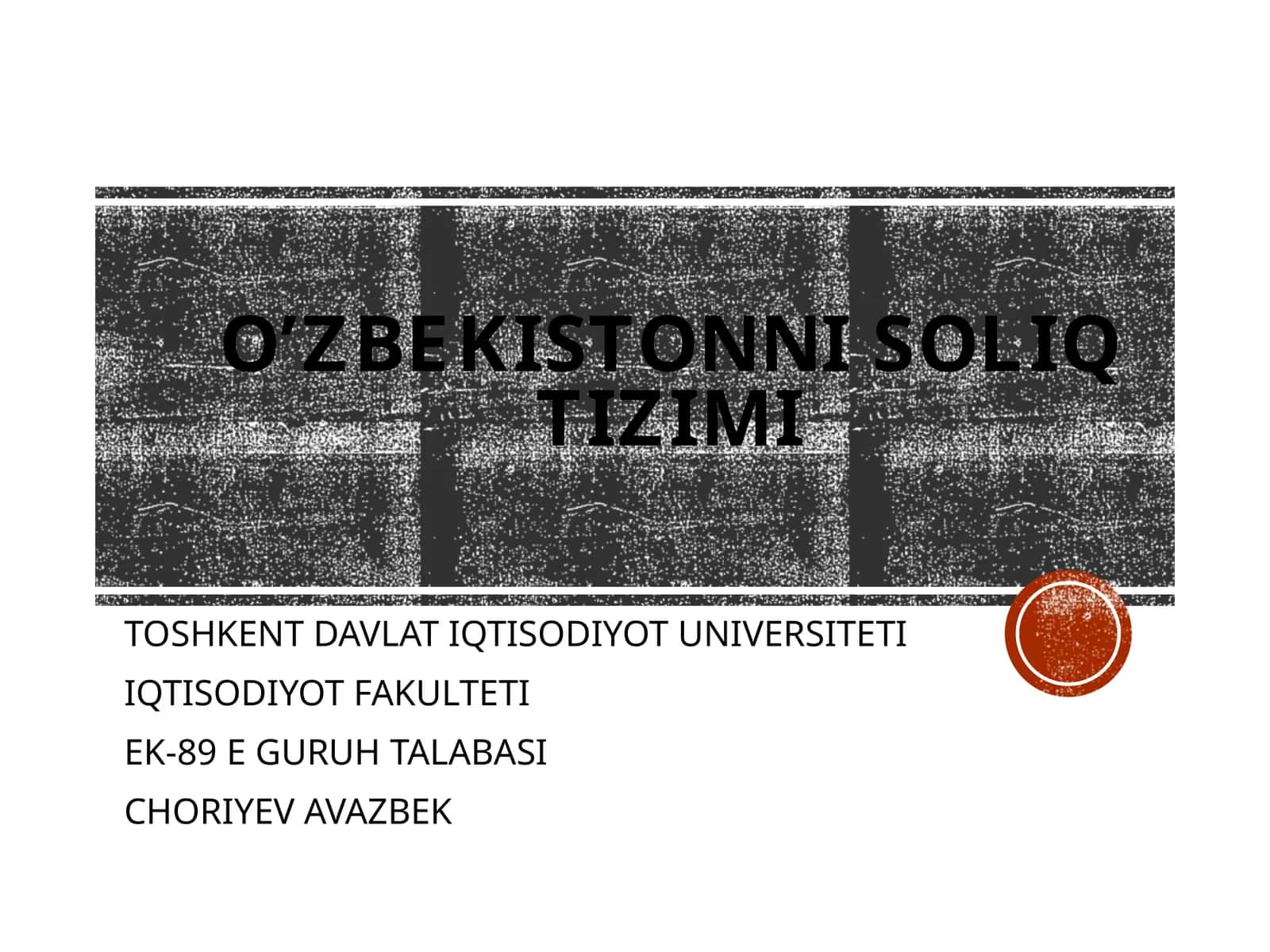 О‘zbekiston Respublikasi soliq tizimi 1