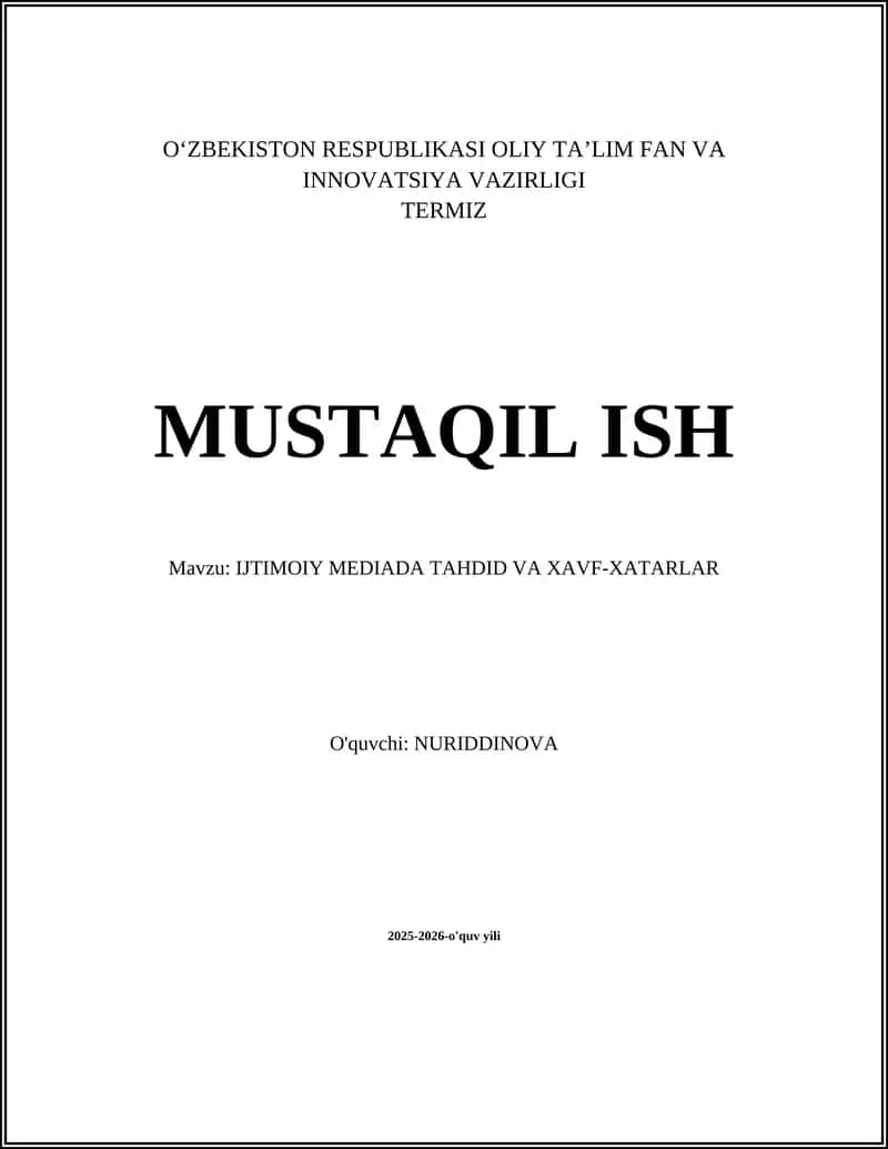 Soxta axborot va dezinformatsiya tarqalishi 1