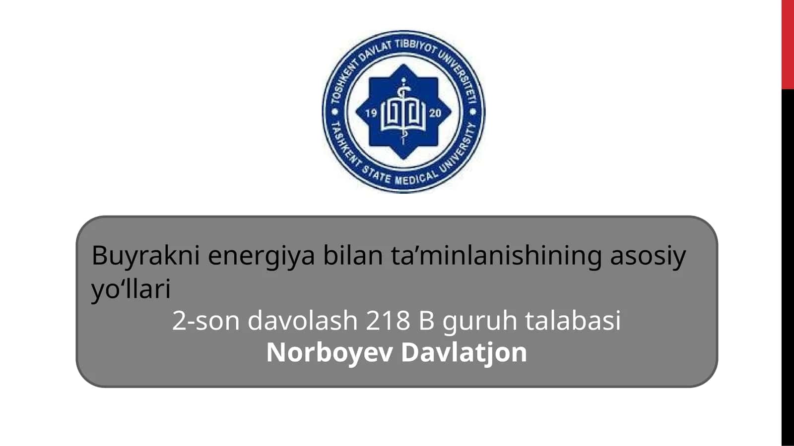 Buyrakni energiya bilan ta’minlanishining asosiy yo‘llari 1