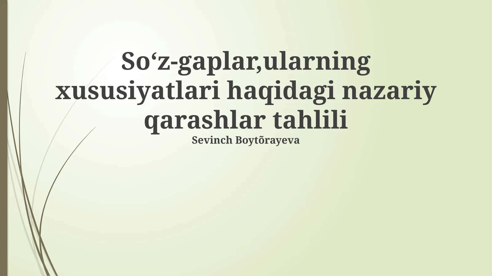 So'z va So'z Birikmalarining Nazariy Qarashlarini Tahlili 1