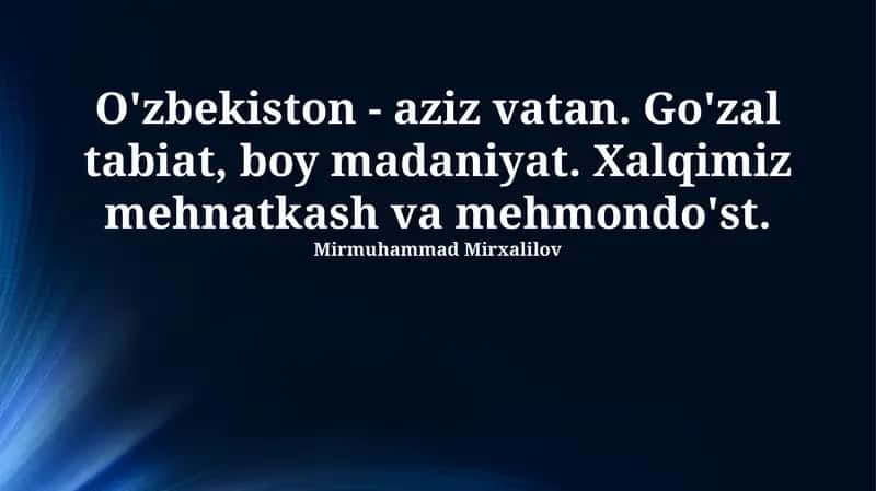 O'zbekiston - aziz Vatan 1