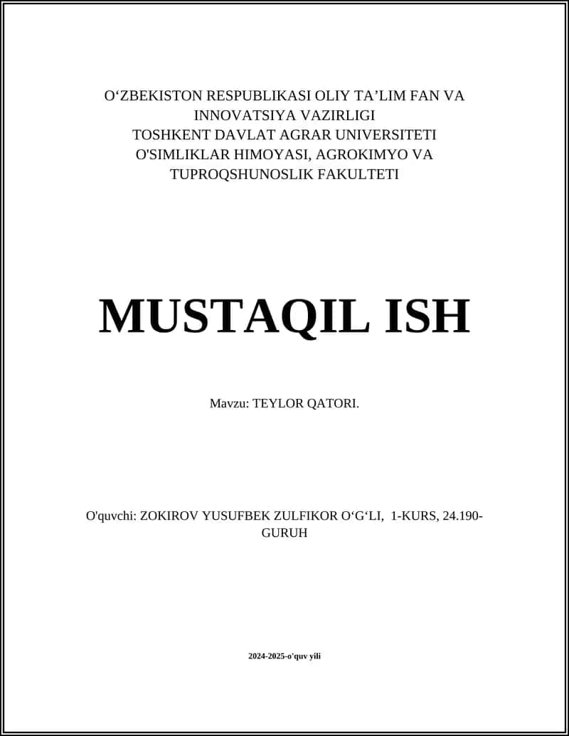 TEYLOR QATORI 1