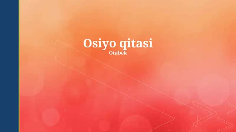 Osiyo qitasi 1