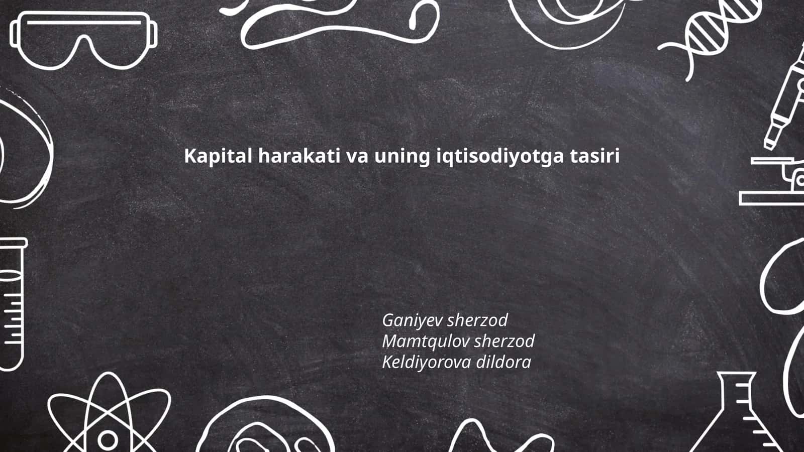 Kapital harakati va uning iqtisodiyotga tasiri 1