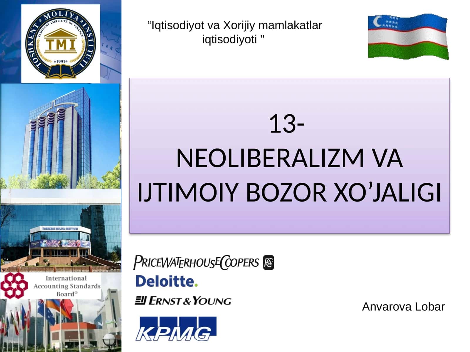 Neoliberalizm va Ijtimoiy Bozor Xo’jaligi 1