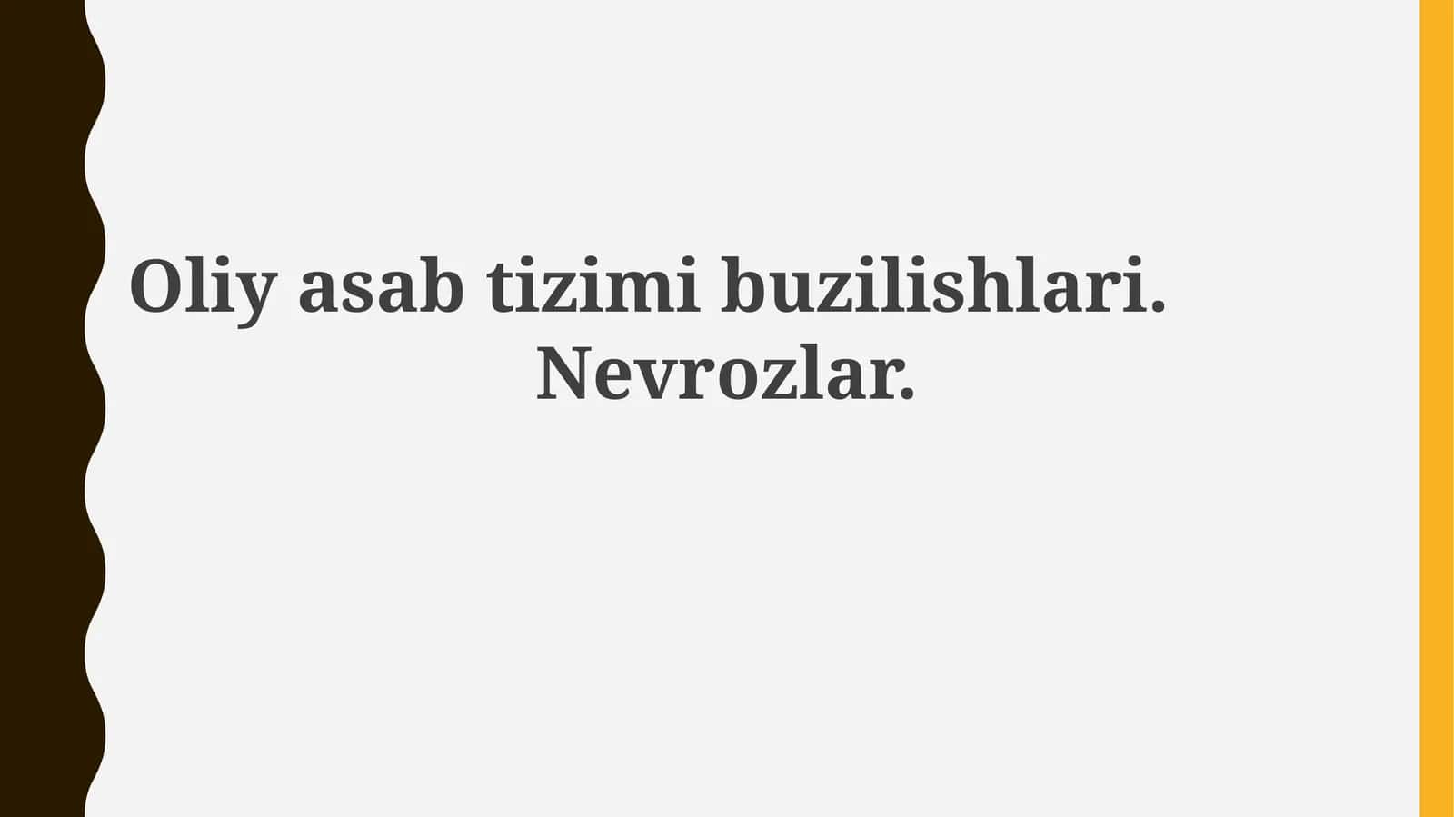 Nevrozlar: Ta'rif, turlari va klinik ko'rinishlari 1