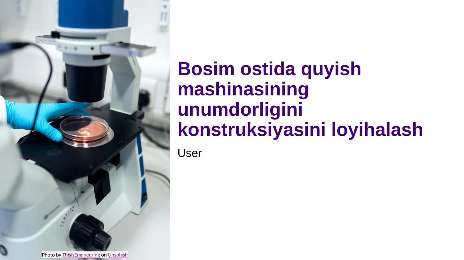 Bosim ostida quyish mashinasining unumdorligini konstruksiyasini loyihalash 1